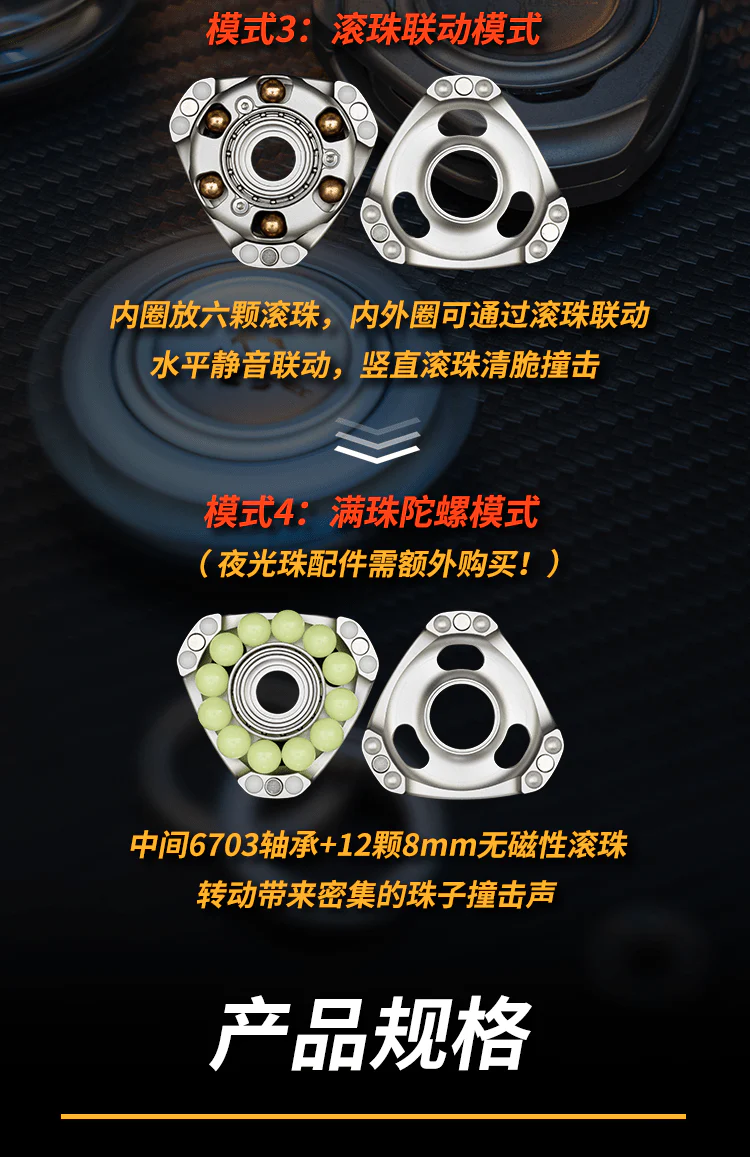 JuzhEDC FUSION Linkage Spinner - Image 11