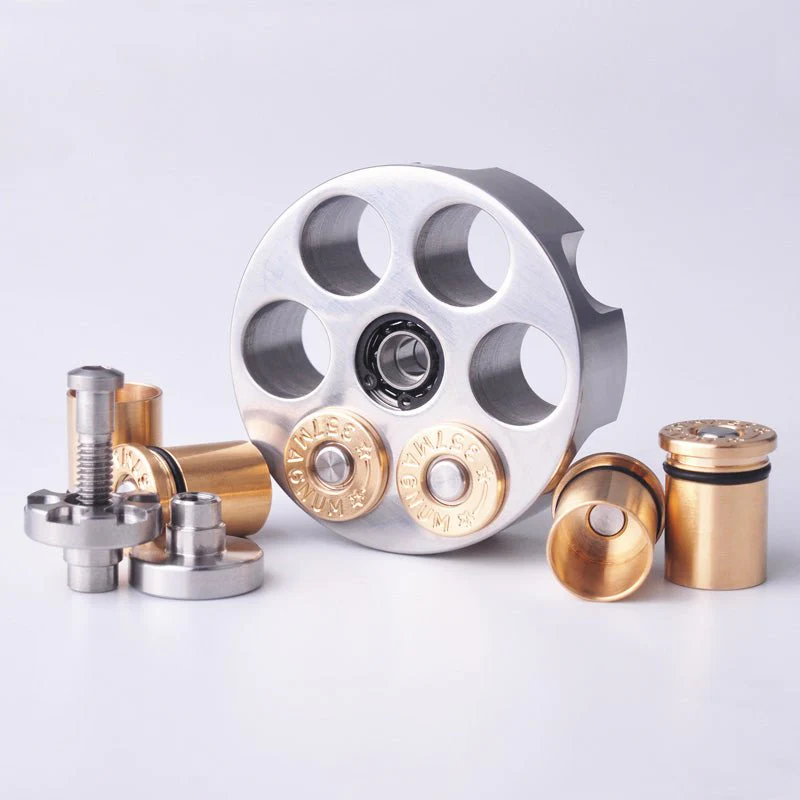 MLD Revolver Bullet Stainless Steel Fidget Spinner - Image 8