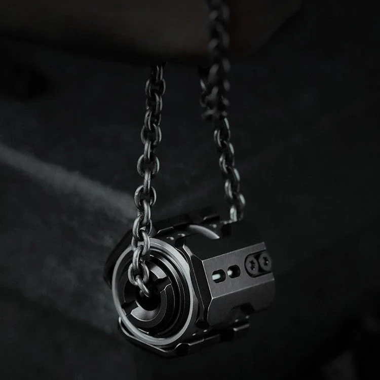 Muyi Sonic Mecha Titanium EDC Knife Bead Fidget Spinner Pendant - Image 9