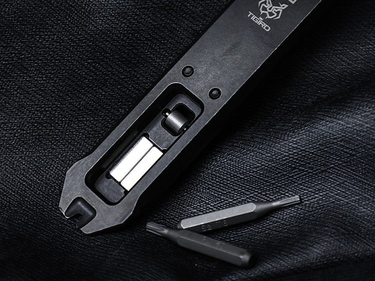 Muyi Cyber Mecha Titanium Fidget Slider EDC Multi-Tool Prybar - Image 11