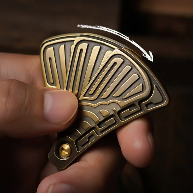 Muyi X MOT PEACOCK Hand Fan Fidget Slider - Image 3
