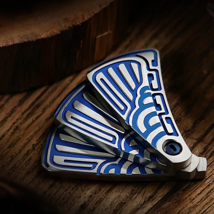 Muyi X MOT PEACOCK Hand Fan Fidget Slider - Image 4