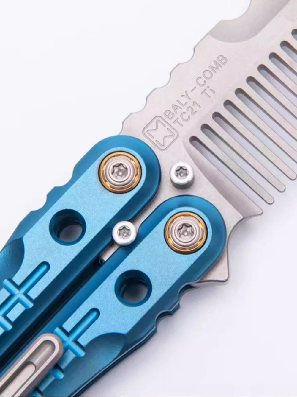 Ruisha MOYEWORKS Titanium Gravity Fidget Comb - Image 13